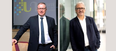 Laurent Bordes, président de l’Université de Pau et des Pays de l’Adour, et Serge Lagaronne, président du CEPyA